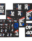 FOX Heritage Decal Kit for Forks and Shocks Red/White/Blue