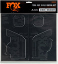 Kit de calcomanías para horquilla y amortiguador FOX - Negro Stealth