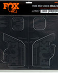 FOX Fork and Shock Decal Kit - Stealth Black