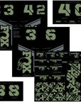 FOX Fork and Shock Decal Kit - Pistachio
