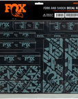 Kit de calcomanías para horquilla y amortiguador FOX - Azul tormenta