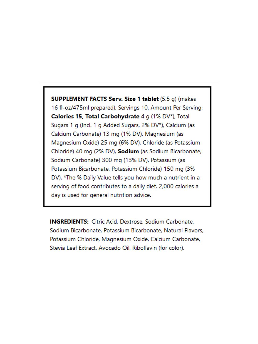 Suplemento Nuun Sport Limón-Lima 10 Porciones
