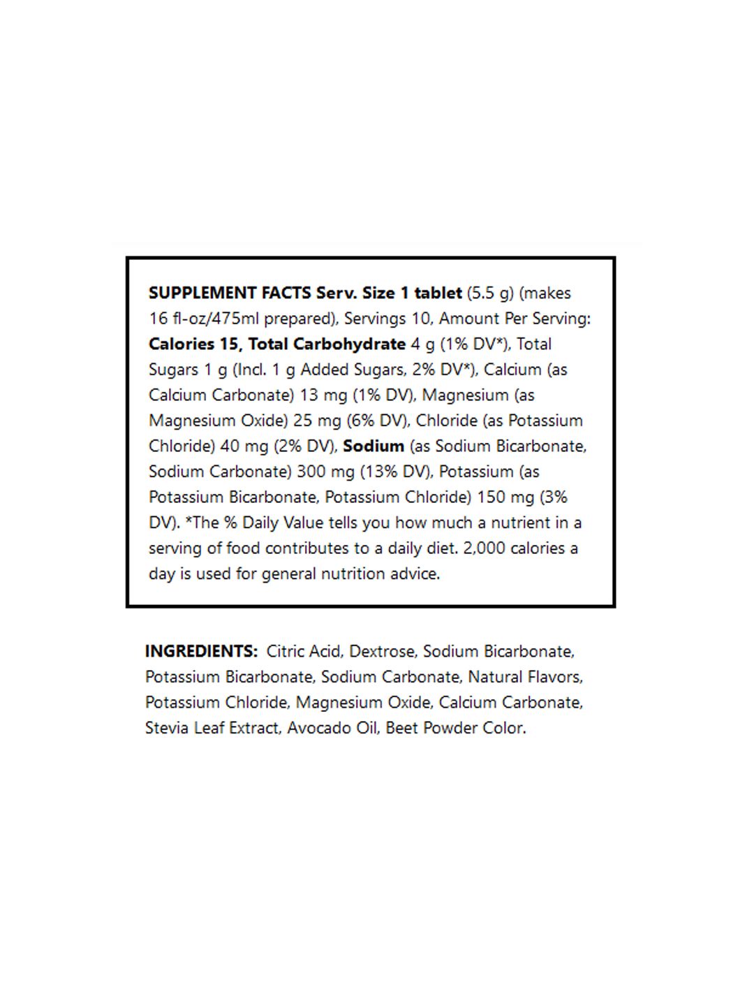 Suplemento Nuun Sport Limonada de Fresa 10 Porciones