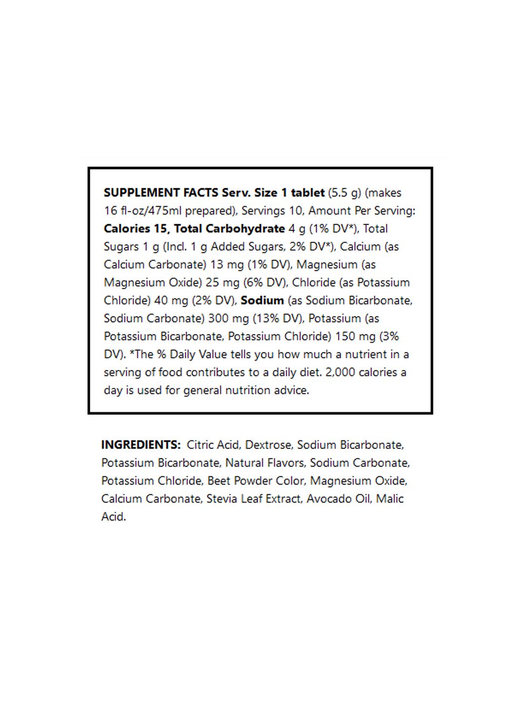 Supplement Nuun Sport Fruit Punch 10 Serving