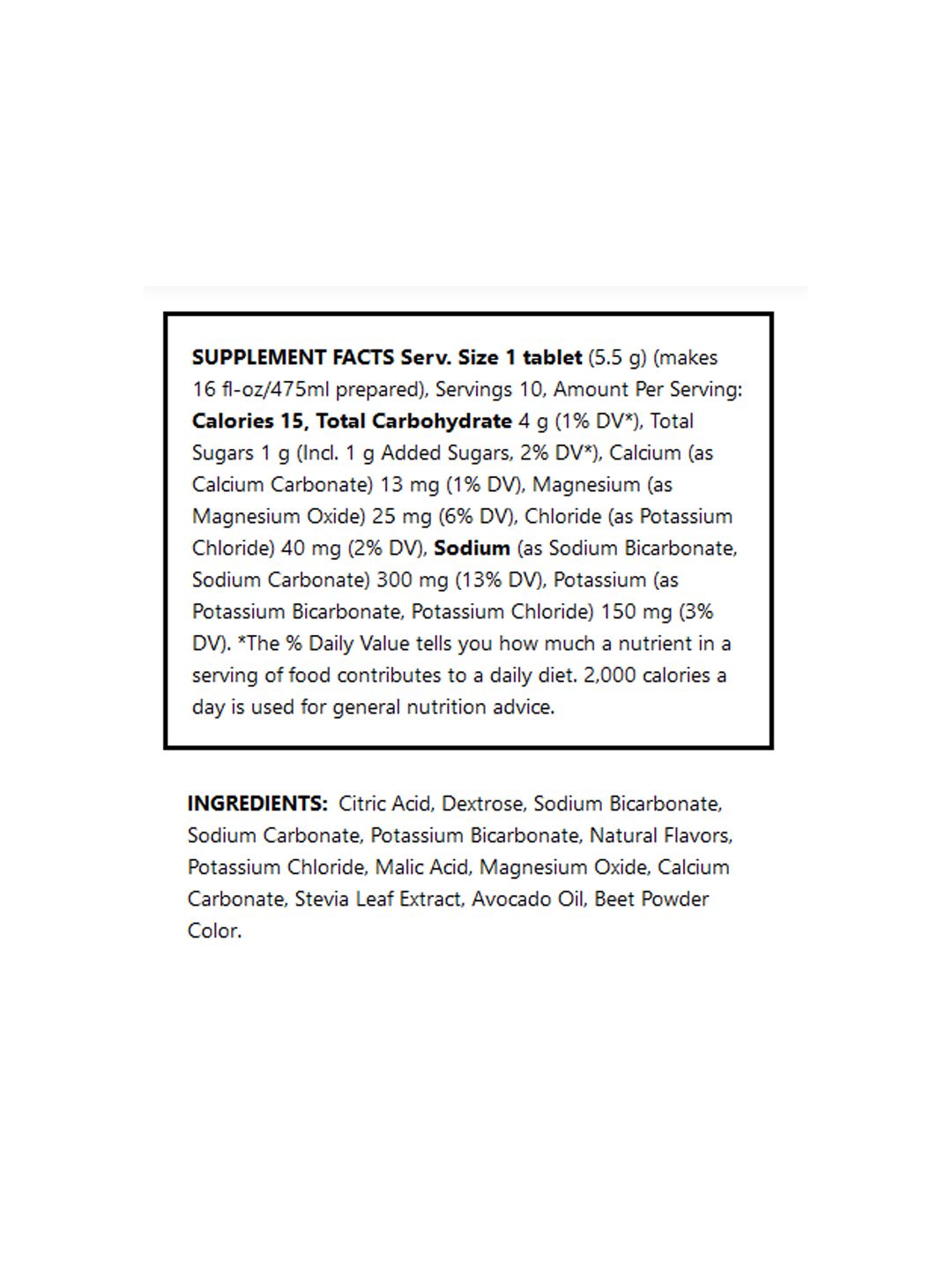 Suplemento Nuun Sport Fruta Tropical 10 Porciones
