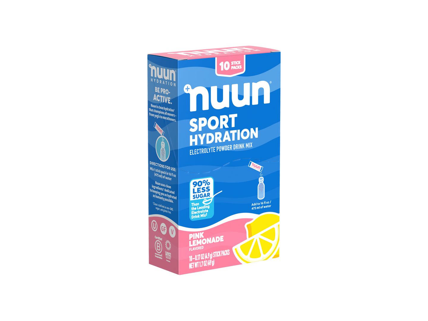 Suplemento Nuun Sport Powder Pink Lemonade