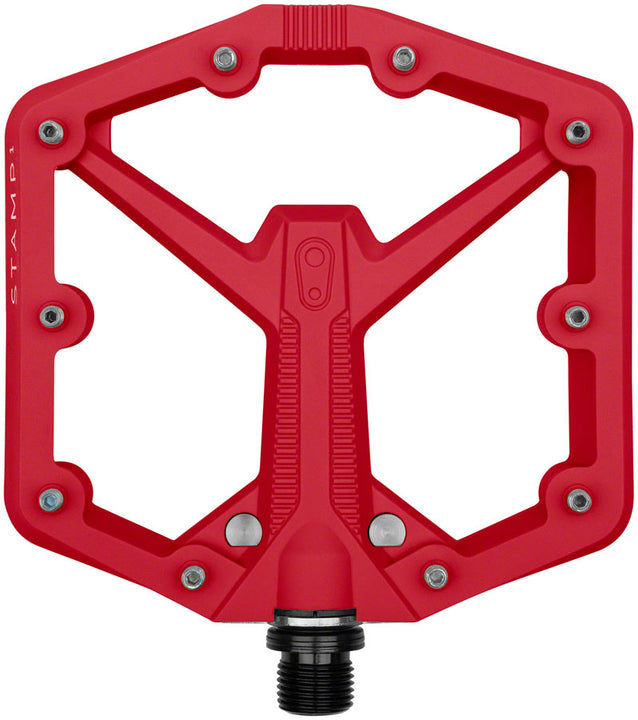 Pedales Crankbrothers Stamp 1 Gen 2 - Plataforma Composite 9/16" Rojo Grande