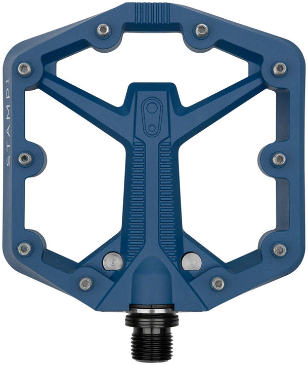 Pedales Crankbrothers Stamp 1 Gen 2 - Plataforma Composite 9/16" Azul Marino Pequeño