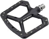 Pedales de aluminio Wolf Tooth Ripsaw - Plataforma de aluminio de 9/16" (negro)