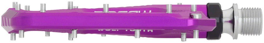 Pedales de aluminio Wolf Tooth Ripsaw - Plataforma de aluminio de 9/16&quot; (morado ultravioleta)