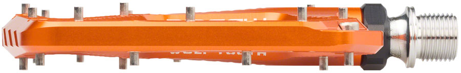 Pedales Wolf Tooth Ripsaw de aluminio - Plataforma de aluminio de 9/16&quot;, color negro y naranja