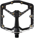 Pedales Crankbrothers Stamp 7 Fabio Wibmer Signature Edition - Plataforma de aluminio de 9/16" (negro, grande)