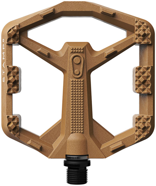 Pedales Crankbrothers Stamp 0 - Plataforma de aluminio de 9/16" marrón pequeño