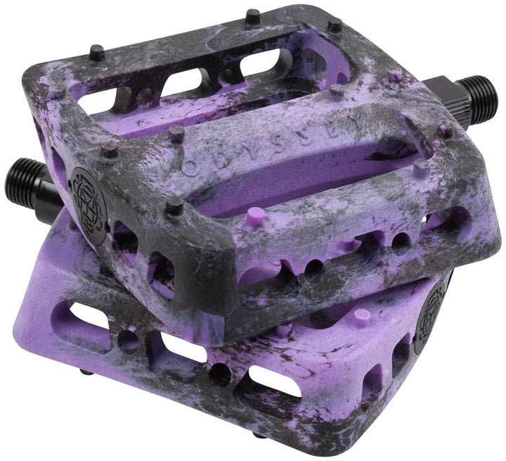 Pedales Odyssey Twisted Pro para PC - Plataforma de composite/plástico, 9/16", negro/morado