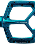 Pedales RaceFace Atlas - Plataforma de aluminio de 9/16" color turquesa