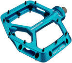 Pedales RaceFace Atlas - Plataforma de aluminio de 9/16" color turquesa