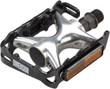 Pedales Dimension Mountain Compe - Plataforma de aluminio de 9/16" Negro/Plateado