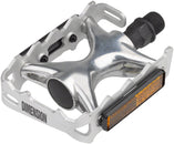 Pedales Dimension Mountain Compe - Plataforma de aluminio de 9/16" (plataforma plateada)