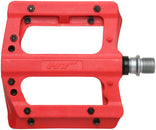 Pedales HT Components PA12A - Plataforma Composite 9/16" Rojo
