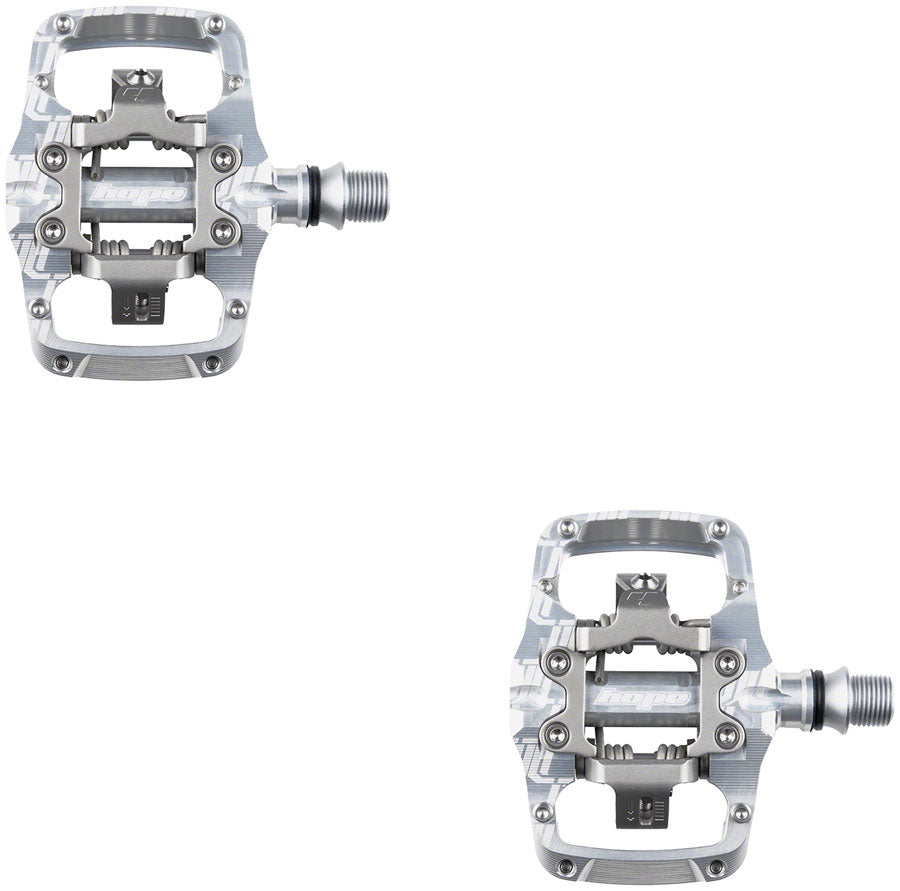 Hope Union TC Pedals - Dual Sided Clipless with Platform 9/16&quot; Silver