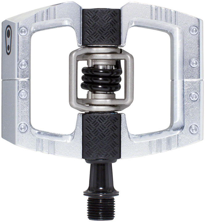 Pedales Crankbrothers Mallet DH - Plataforma de doble cara sin clip, aluminio, 9/16", acabado plateado pulido