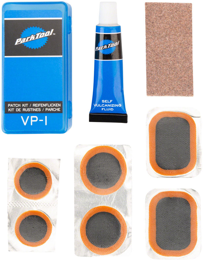 Kit de parches de vulcanización Park Tool: caja de presentación con 36 kits individuales