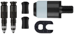 Kit de conversión de válvula Schwalbe Clik: adaptador de cabezal de bomba para par de válvulas Presta