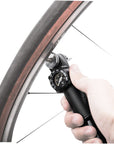 Minibomba Topeak Road DA G - 120 psi con manómetro, solo Presta, color negro