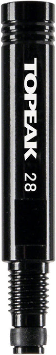 Juego de extensores de válvula Topeak (par de 28 mm, negro)