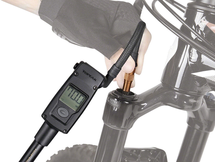 Bomba de amortiguador digital Topeak Pocket Shock - 300 psi