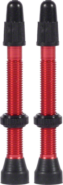 WTB Aluminum TCS Tubeless Valves: 46mm Red Pair
