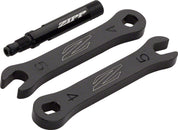 Extensor de válvula moleteado de aluminio Zipp Tangente - 48 mm 60/404, 1 pieza, válvula Presta extraíble, color negro