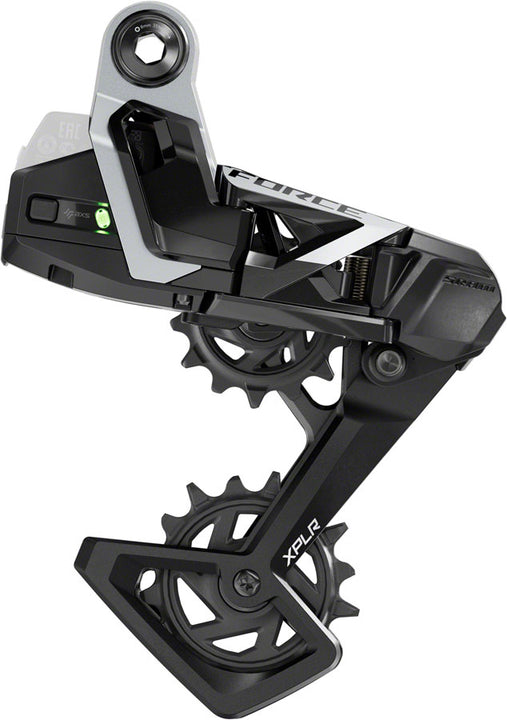 SRAM Force XPLR AXS Rear Derailleur - For Force XPLR 1x 13-Speed 46t Max UDH Hangerless Battery Not Included BLK/Silver E1
