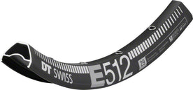 Llanta DT Swiss E 512 - Disco de 29", negra, 28 agujeros