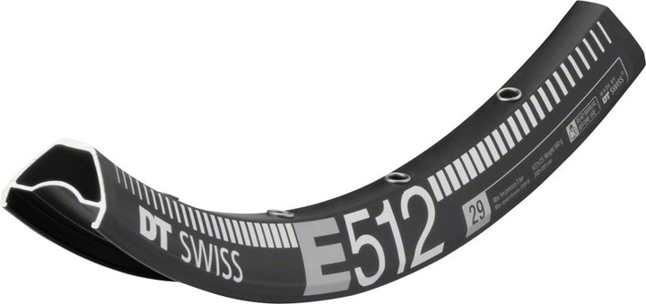 Llanta DT Swiss E 512 - Disco de 29", negra, 28 agujeros