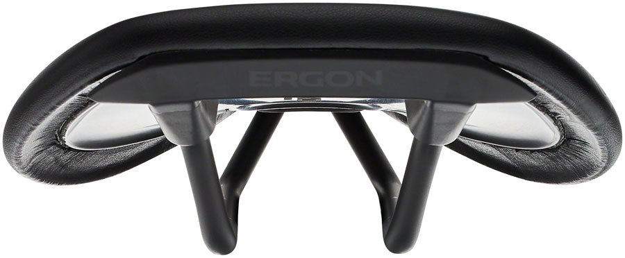 Sillín Ergon SR Pro - TiNnox Negro para Mujer, Talla Mediana/Grande
