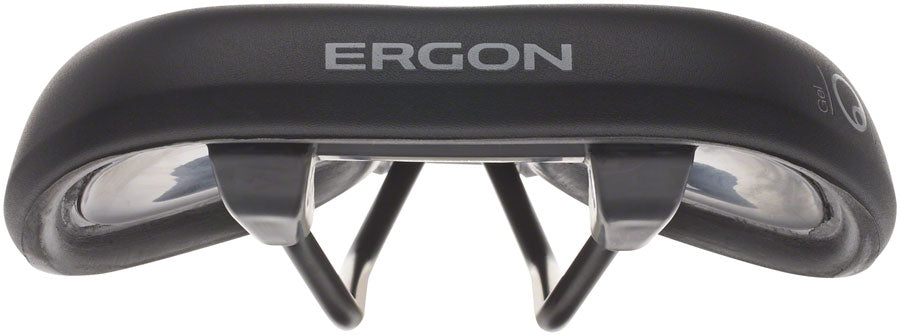 Sillín Ergon ST Gel - Cromoly para hombre, talla pequeña/media, negro