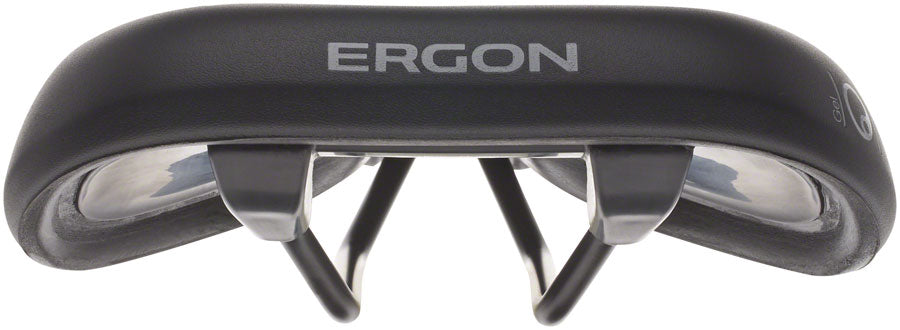 Sillín Ergon ST Gel - Negro cromoly para mujer, talla pequeña/mediana