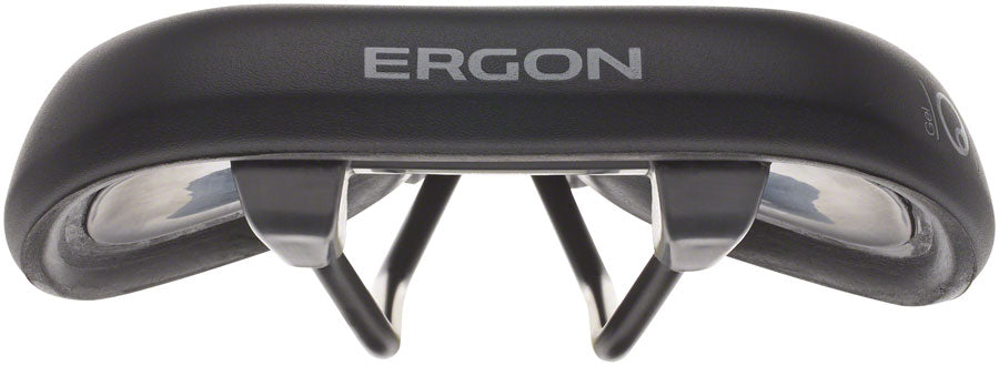 Sillín Ergon ST Gel - Negro cromoly para mujer, talla M/L