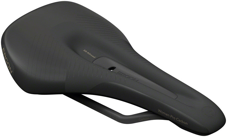 Sillín Ergon SR Allroad Pro Carbon - Negro Carbono para mujer, talla pequeña/mediana