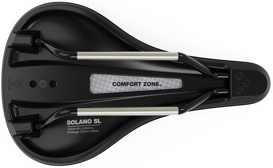 Sillín WTB Solano SL - Titanio Negro Forma de fusión ancha