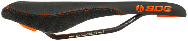 Sillín SDG Radar - Lux-Alloy Negro/Naranja