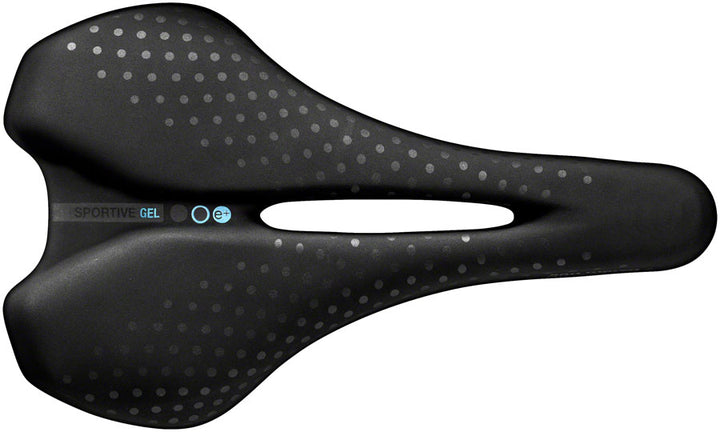 Sillín Selle San Marco Sportive Open-Fit - Acero Negro para hombre, tamaño pequeño, gel