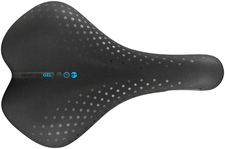 Sillín deportivo Selle San Marco - Acero Negro para hombre, tamaño grande, gel
