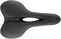 Sillín de gel Selle San Marco Trekking Open-Fit - Acero Negro - Talla pequeña para hombre