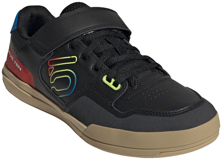 Zapatillas de ciclismo Five Ten Hellcat Mountain sin clip - Hombre, color negro/negro/rojo, talla 13