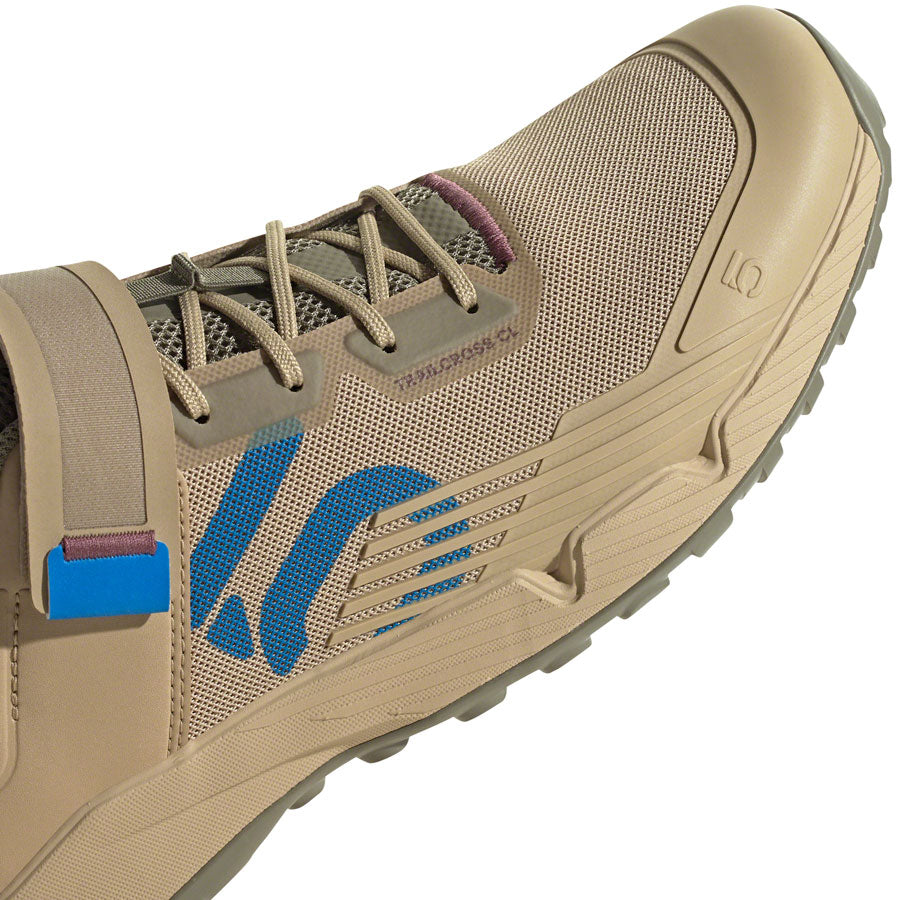 Zapatillas de trailcross de montaña Five Ten para hombre en beige/azul intenso/verde órbita 7