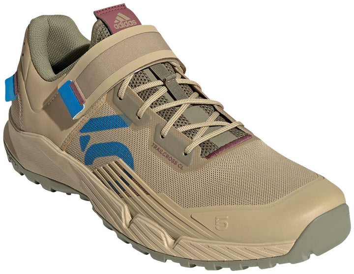 Zapatillas de trailcross de montaña Five Ten para hombre, beige, azul intenso y verde órbita, talla 6.5