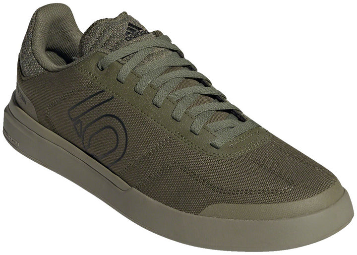 Zapatos planos de lona Five Ten Sleuth DLX para hombre, color oliva, negro intenso y lima pulso 7