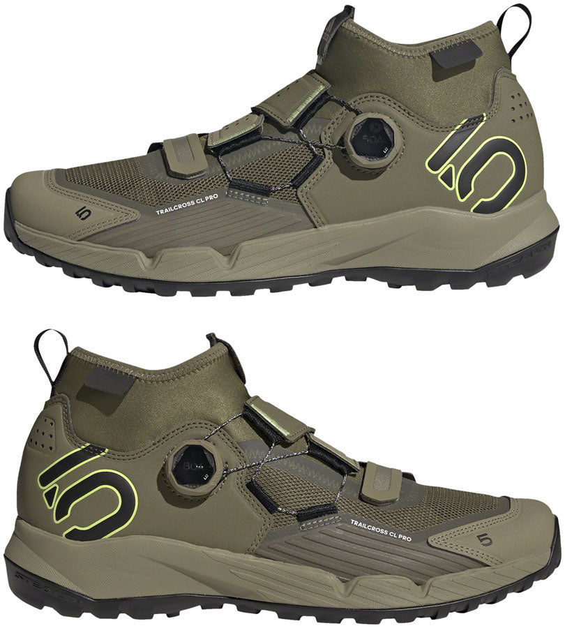 Zapatillas de ciclismo Five Ten Trailcross Pro Mountain sin clip - Hombre Verde/Negro/Verde 7